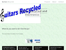 Tablet Screenshot of guitarsrecycled.com